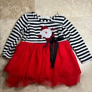 Striped Santa Dress for Kids